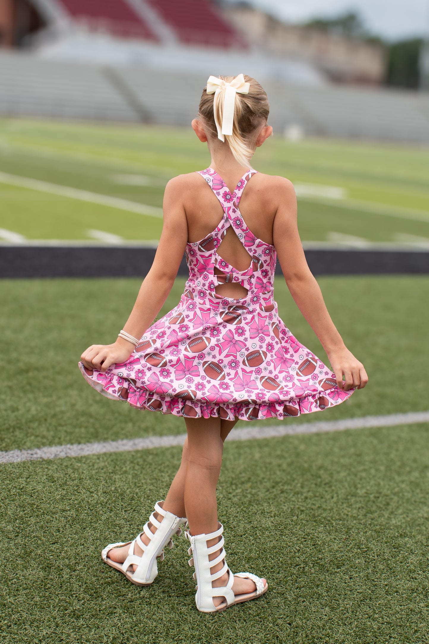 Kickoff Kisses Twirl Dress