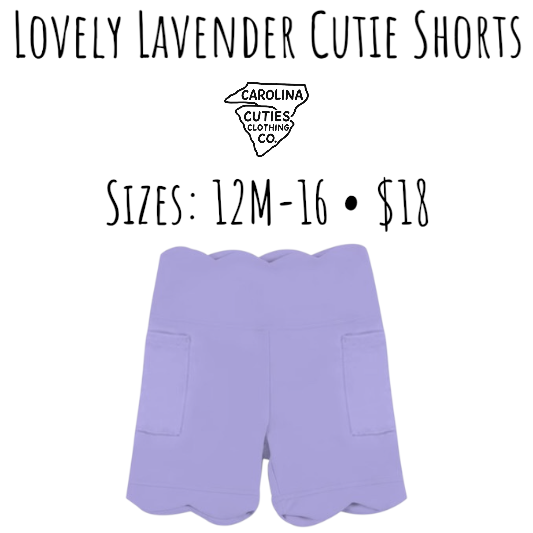 Lovely Lavender Cutie Shorts