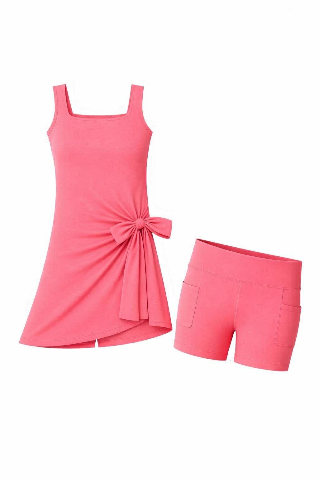 Coral Crush Flex & Flirt Athletic Dress