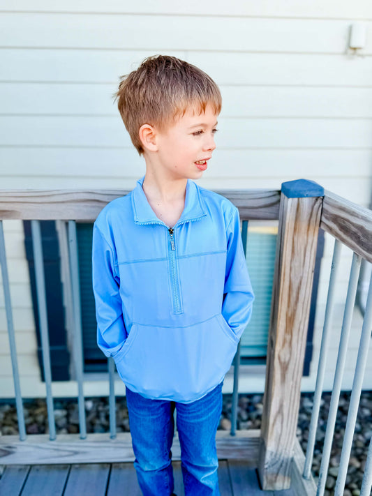 Boys Blue Hydrangea Pullover