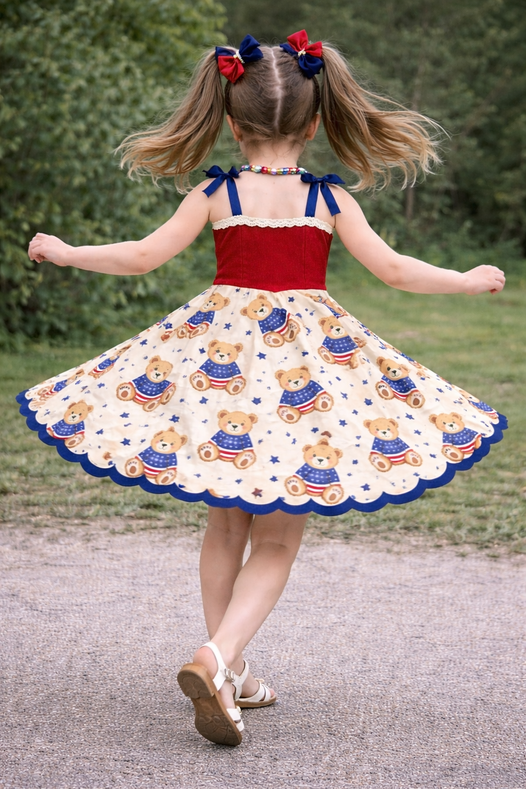 Red, White, & Teddy Too Emberleigh Twirl
