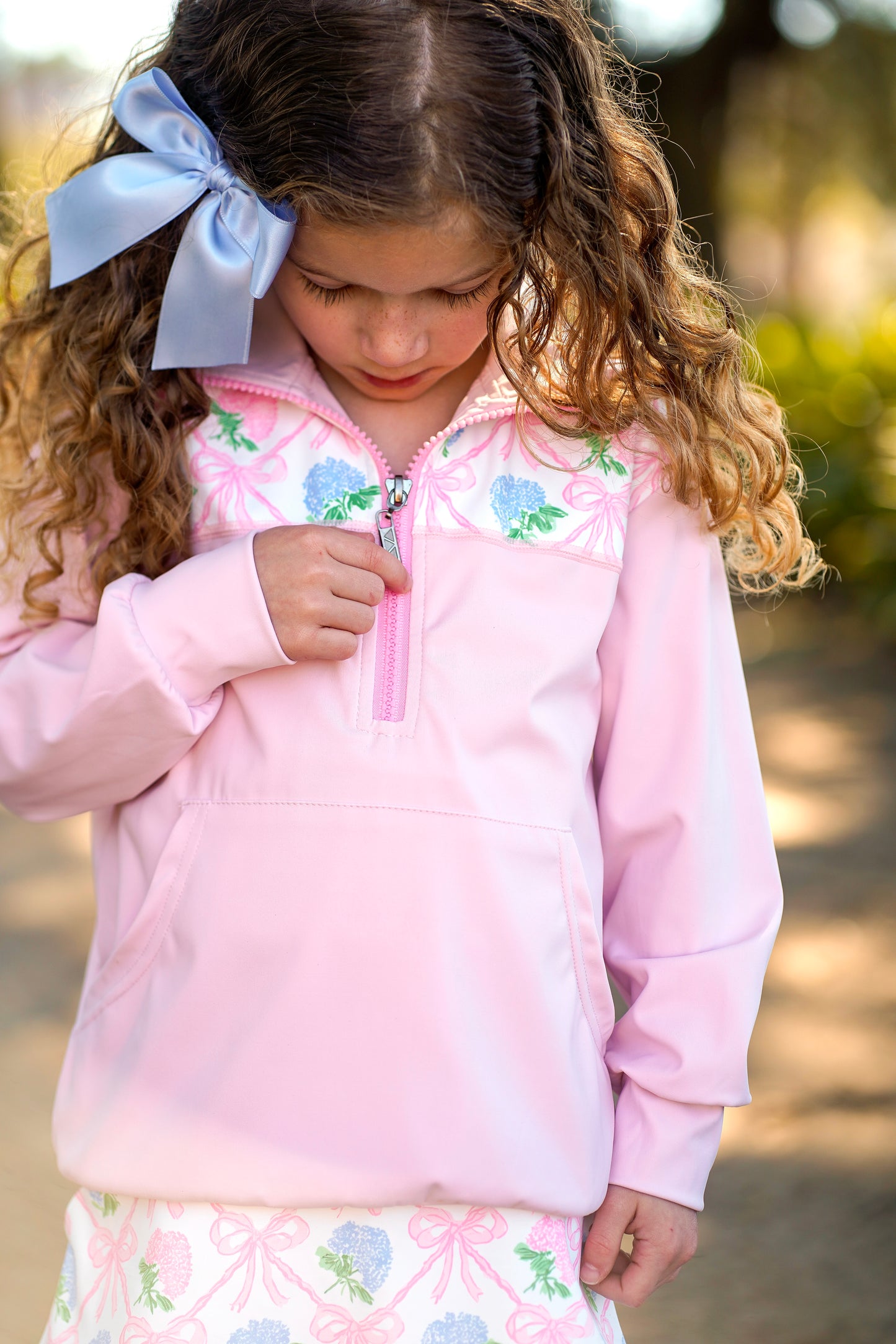 Girls Hydrangea Pullover