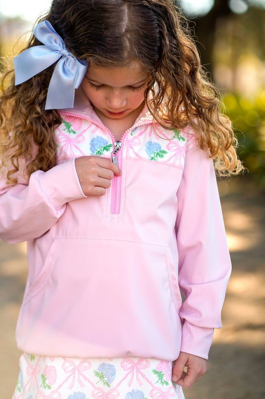 Girls Hydrangea Pullover