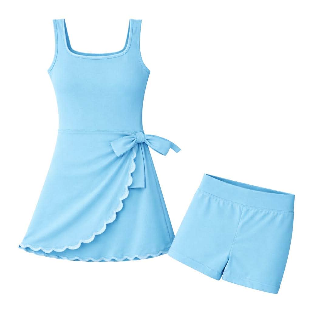 Blue Breeze Twist & Twirl Athletic Dress