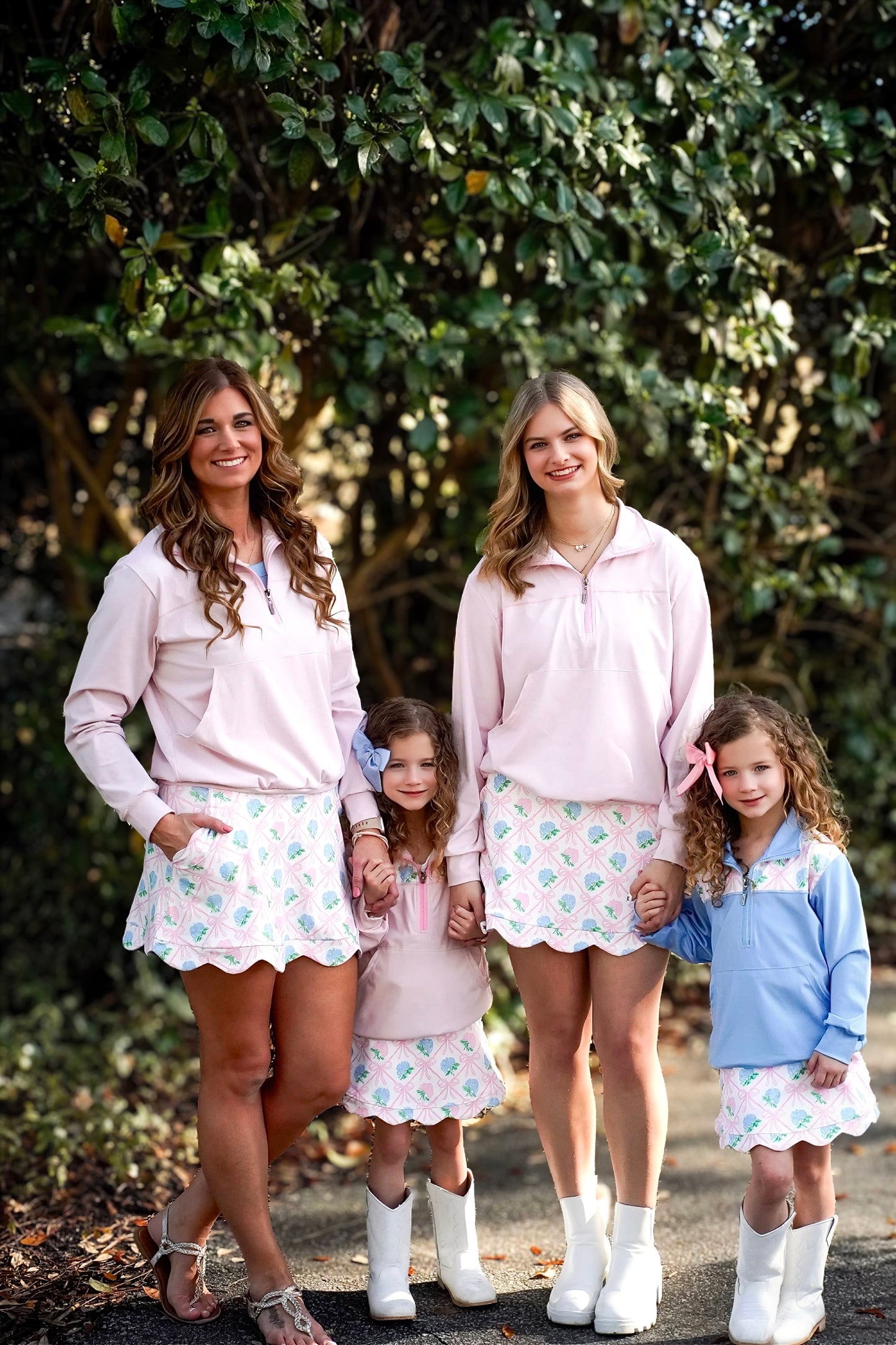 Women's Bows & Blooms Skort- The Hydrangea Heirloom Collection