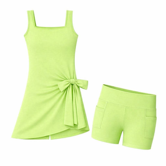 Lemon Lime Flex & Flirt Athletic Dress